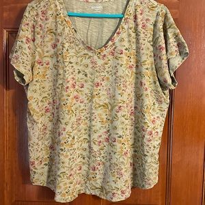 Old Navy floral vneck XL 3/$15